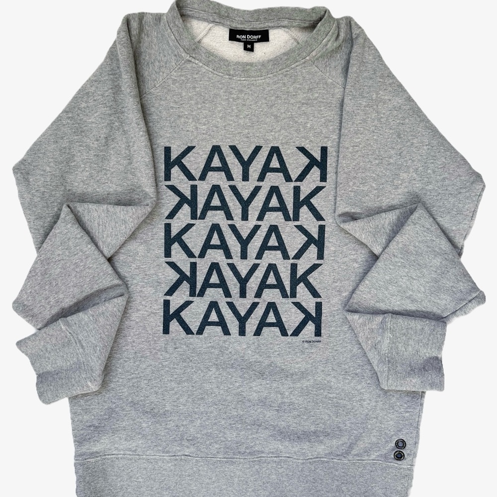 Ron Dorff Sweatshirt Mens Medium Grey Kayak Kayak Kayak Paris Stockholm
